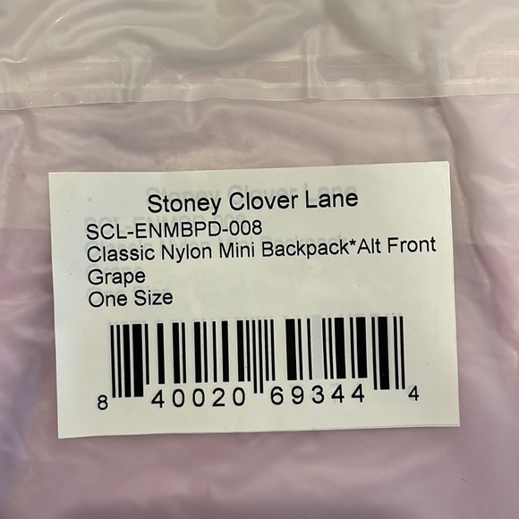 Stoney Clover Lane SCL Mini Backpack Grape Kids Nylon Backpack Purple - Picture 5 of 6